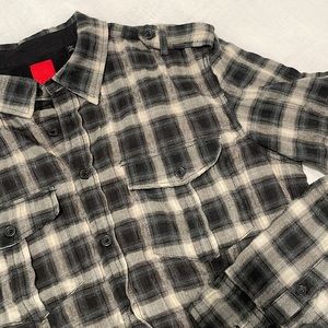 Saks Fifth Ave plaid button down